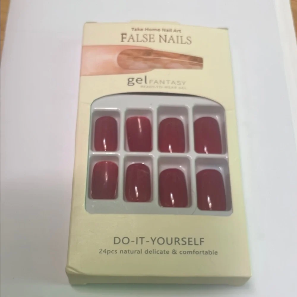 Gel Fantasy False Nails - Red